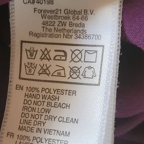 Purple Ruffle Tank Size Small - Picture 4 of 4